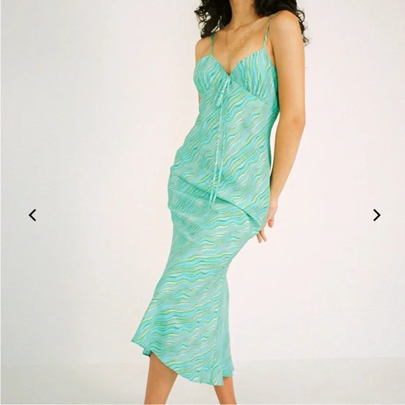 ciao lucia green dress Ciao Lucia Castelo Dress – Morandi main image 0